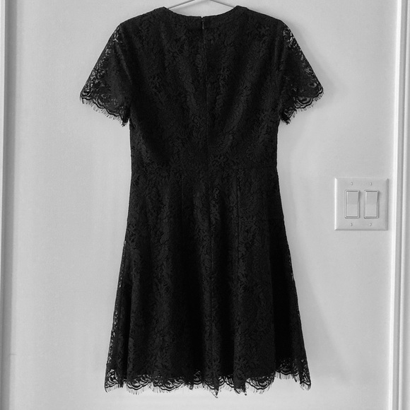 New Madewell Black Lace Shift Dress Size 0 - Picture 5 of 11